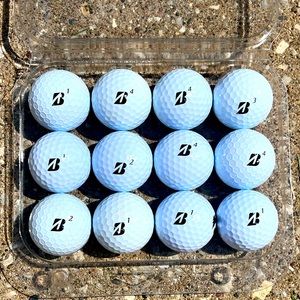 One Dozen Used Bridgestone Golf Balls